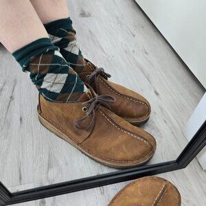 Clarks | Desert Trek brown leather boho gumsole shoes | WMS 7